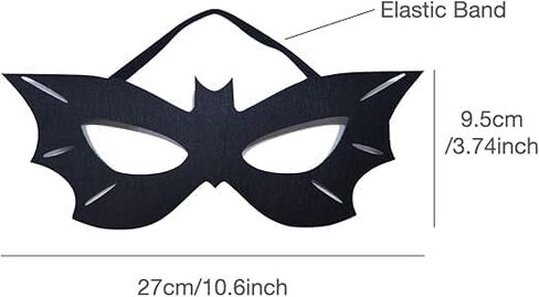Halloween Mask,Black Red Eye Mask Half Face Masks For Halloween Costume Cosplay Raves Party (Full Black) in Saudi Arabia