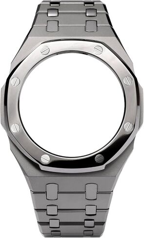 Watch Strap Case Metal Mod Kit Parts,316L Stainless Steel Blingbling Sandblast Watch Bezel Band Shiny Smooth Modify Parts Compatible With Casioak G shock Watches GA2100 GA2110 GAB2100 in Saudi Arabia