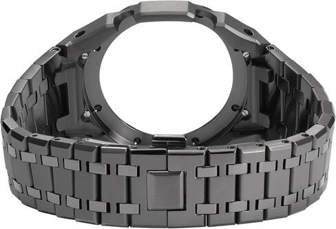 Watch Strap Case Metal Mod Kit Parts,316L Stainless Steel Blingbling Sandblast Watch Bezel Band Shiny Smooth Modify Parts Compatible With Casioak G shock Watches GA2100 GA2110 GAB2100 in Saudi Arabia