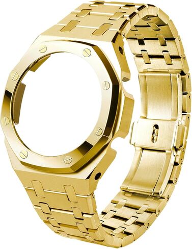 Watch Strap Case Metal Mod Kit Parts,316L Stainless Steel Blingbling Sandblast Watch Bezel Band Shiny Smooth Modify Parts Compatible With Casioak G shock Watches GA2100 GA2110 GAB2100 in Saudi Arabia