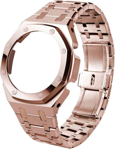 Watch Strap Case Metal Mod Kit Parts,316L Stainless Steel Blingbling Sandblast Watch Bezel Band Shiny Smooth Modify Parts Compatible With Casioak G shock Watches GA2100 GA2110 GAB2100 in Saudi Arabia