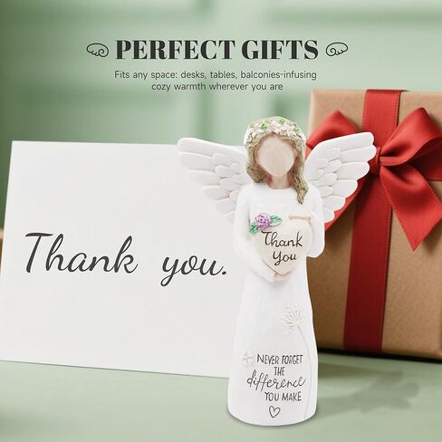 Thank You Gifts for Women, Nurses, Coworkers, Friends,Teachers – Appreciation Gifts, Retirement Gifts, Heart Angel Figurine with Sentimental Message-Sculpture in Saudi Arabia