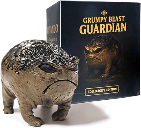 Grumpy Frog Statue, Frog Decor Figurine for Desk & Home, Weird Angry Frog Sculpture, Mini Frog Ornament, Unique Frog Gift with Box, 1pcs in Saudi Arabia