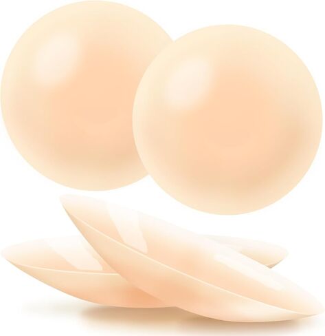 2-Pair Sticky Women's Nipple Covers - Reusable Washable Silicone Pasties in Saudi Arabia