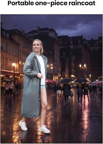 Non-Disposable Raincoat, Outdoor Travel Full-Body Raincoat, Lightweight And Easy To Carry in Saudi Arabia