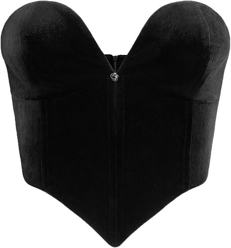 JW PEI Women's Anna Low-cut Velvet Corset Top in Saudi Arabia