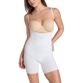 HONEYLOVE Shapewear for Women - Open-Bust Mid-Thigh Bodysuit - Tummy Control Body Shaper in Kuwait