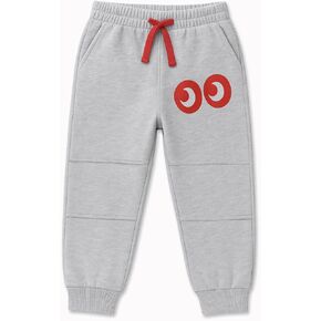 Kids Joggers w/Dual Padded Knees & Surprise Reveal - 100% GOTS Organic Cotton Toddler Pants for Boys & Girls in Saudi Arabia