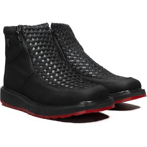 Rodeo Cartie Men's Marcoa Contemporary Basken Woven/Braided Western Shoe Double Zipper Slip resistant in Saudi Arabia