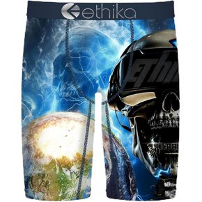 Ethika Boy's Staple Boxer Briefs, Soft 4-Way Stretch, No Ride-Up Fit - Crashing Out in Saudi Arabia