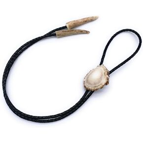 Polished Deer Burr Bolo Tie W/Antler Tips in Kuwait