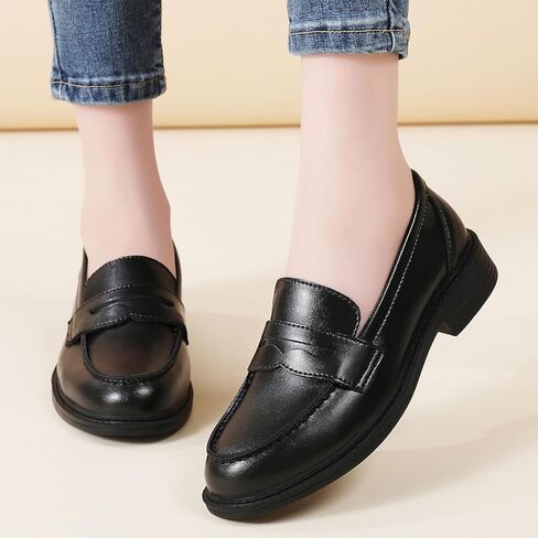 Penny Loafers for Women Non Slip Work Shoes for Women's Loafers & Slip-Ons Ladies Business Casual Shoes Driving Flats in Saudi Arabia