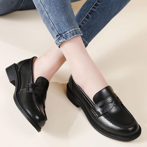 Penny Loafers for Women Non Slip Work Shoes for Women's Loafers & Slip-Ons Ladies Business Casual Shoes Driving Flats in Saudi Arabia