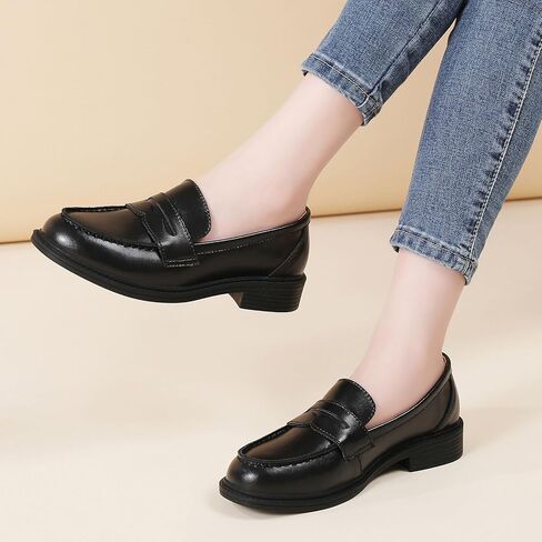 Penny Loafers for Women Non Slip Work Shoes for Women's Loafers & Slip-Ons Ladies Business Casual Shoes Driving Flats in Saudi Arabia
