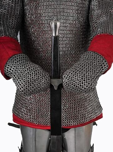 Medieval Armor Mitten Chain Mail Gloves 10 MM ID Flat Riveted with Washer in Kuwait