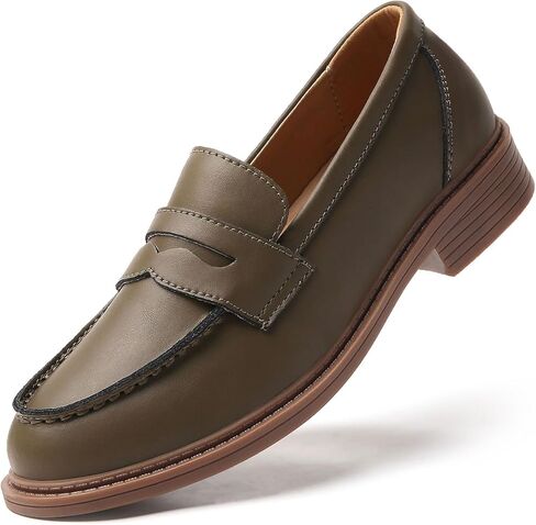 Penny Loafers for Women Non Slip Work Shoes for Women's Loafers & Slip-Ons Ladies Business Casual Shoes Driving Flats in Saudi Arabia
