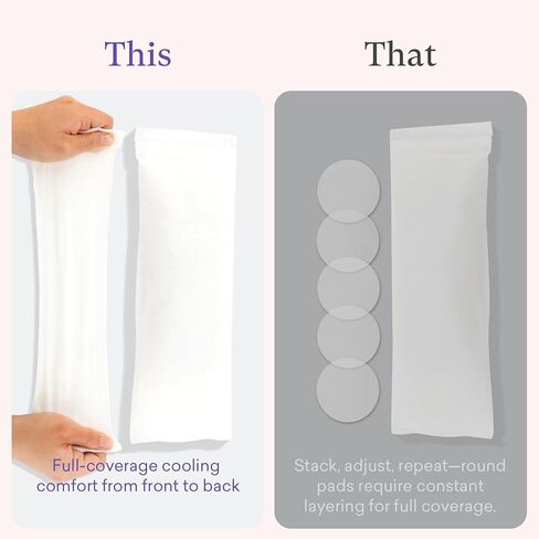 PurComfy Perineal Cooling Pad Liners, Witch Hazel Long Pad Liners for Postpartum Care, Postpartum Essentials for Pain Relief After Birth - 24 Count in Saudi Arabia