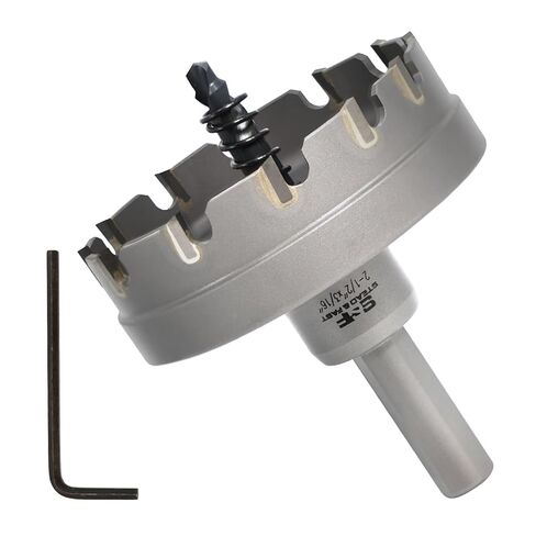 S&F STEAD & FAST قاطع ثقب كربيد 7/8، 1-1/8، 1-3/8"، قاطع ثقب مائل من الكربيد شديد التحمل للمحترفين، طقم منشار ثقب كربيد مع 3 لقم طيار إضافية in Saudi Arabia