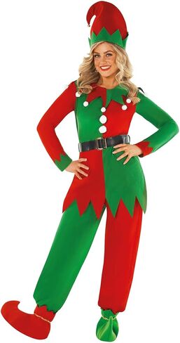 Morph Christmas Elf Costume For Women - Adult Elf Outfit, Festive Holiday Costume, Women's Christmas Attire in Saudi Arabia