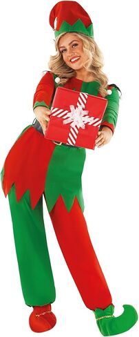 Morph Christmas Elf Costume For Women - Adult Elf Outfit, Festive Holiday Costume, Women's Christmas Attire in Saudi Arabia