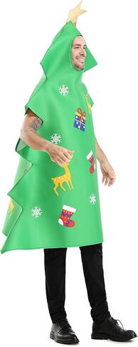 Seasons Adult Christmas Tree Costume, Funny Tree Cosplay Costume for Women and Men, One Size in Saudi Arabia