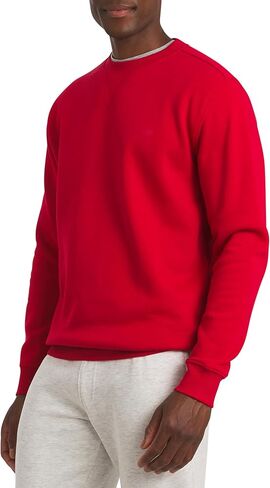 Chaps Men's Everyday Classic Casual Long Sleeve Super Soft Fleece Midweight Crewneck Sweater (S-2XL) in Saudi Arabia