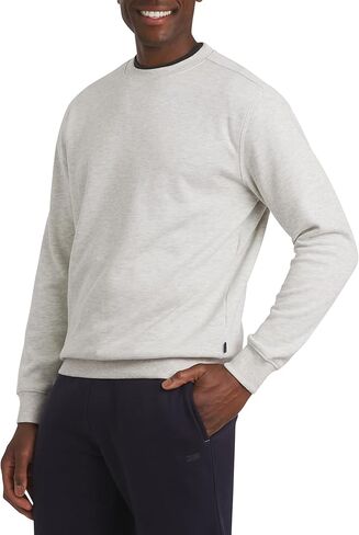 Chaps Men's Everyday Classic Casual Long Sleeve Super Soft Fleece Midweight Crewneck Sweater (S-2XL) in Saudi Arabia