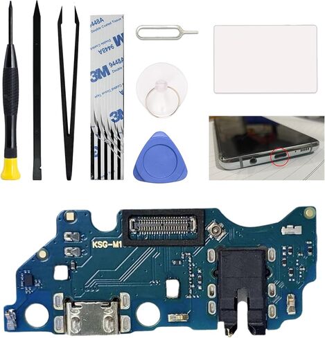 Charging Port Replacement Kit Compatible with Galaxy A03 Core US Version, SM-A032F, SM-A032F/DS, SM-A032M Dock Board USB-C Connector, with Toolkit in Saudi Arabia