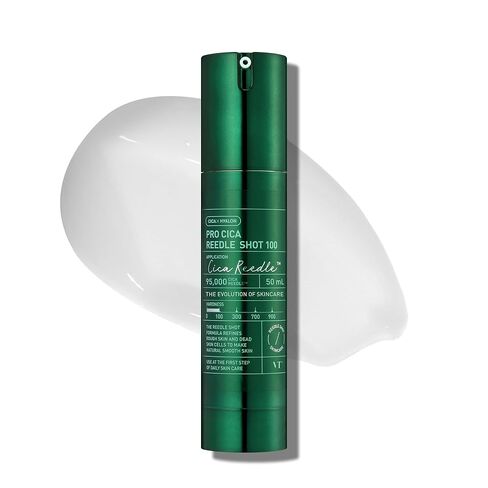 VT COSMETICS Collagen Reedle Shot 100, Firming & Elasticity Microneedling Serum, 500Da Collagen Exosome, Centella-Asiatica, Fine Lines, Soft Skin, Glass Skin, Korean Skin Booster, 1.69Fl Oz(50ml) in Saudi Arabia