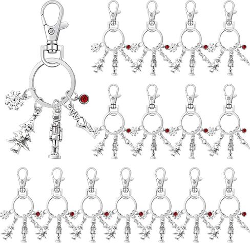 Tondiamo 16 Pcs Nutcracker Ballet Keychains for Ballerina Gifts Bulk Recital Dancer Valentine Galentine Gift with Nutcracker Charms for Ballet Lover Friends in Saudi Arabia