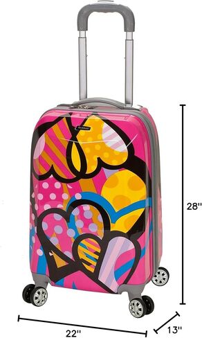 Rockland Vision Hardside Spinner Wheel Luggage, Love, 3-Piece Set (20/24/28) in Saudi Arabia