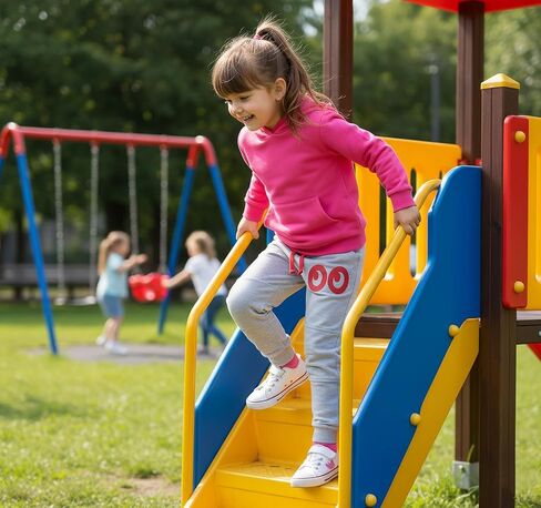 Kids Joggers w/Dual Padded Knees & Surprise Reveal - 100% GOTS Organic Cotton Toddler Pants for Boys & Girls in Saudi Arabia