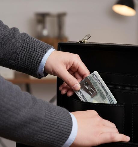 2PCS Stainless Steel Money Clips, Money Clips for Men, Pocket Wallet Clip for Credit Card Storage in Saudi Arabia