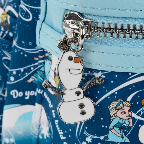 حقيبة ظهر نسائية صغيرة بحزام مزدوج من Loungefly Disney Frozen Elsa وAnna Snow Play in Kuwait