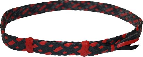 Cowboy Hat Band - Western 8 Plait Flat Kangaroo Leather - Adjustable Cowboy Hat Band for Men and Women in Saudi Arabia