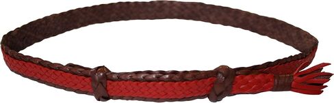 Cowboy Hat Band - Western 8 Plait Flat Kangaroo Leather - Adjustable Cowboy Hat Band for Men and Women in Saudi Arabia