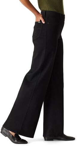 Levi Strauss Signature Gold Women's Totally Shaping Ultimate Wide Leg Mid-Rise Stretch Denim Jeans in Saudi Arabia
