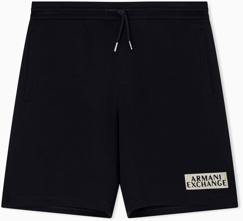 Armani Exchange Mens Gold Logo Fleece Short in Saudi Arabia