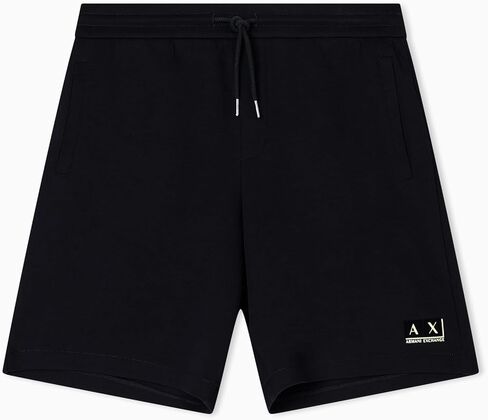 Armani Exchange Mens Gold Logo Fleece Short in Saudi Arabia