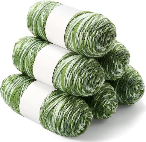 Timgle 6 Skeins Christmas Yarn Christmas Yarn for Crocheting Yarn for Crocheting Soft Each 141g/ 4.5 oz 273 Yard Crochet Yarn for Christmas Knitting Crocheting Gift Craft Project Assorted Starter in Kuwait