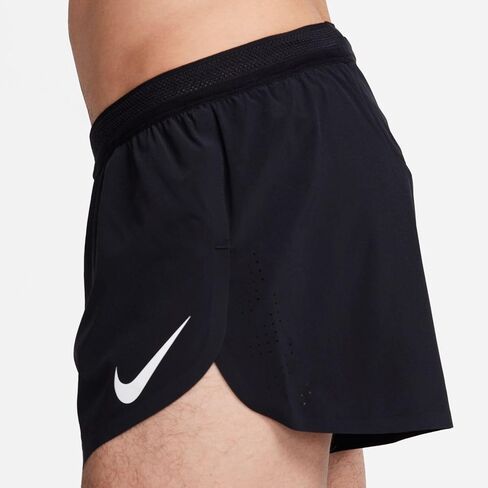 شورت الجري AeroSwift الرجالي Dri-FIT ADV مقاس 2 بوصة من Nike AeroSwift (أسود/أبيض، FN3349-010) مقاس صغير in Kuwait