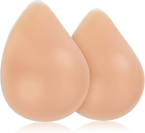Silicone Breast Forms for Mastectomy, 1 Pairs Fake Boobs Prosthetic Breasts Inserts for Crossdressers-A B C D E Cup in Kuwait
