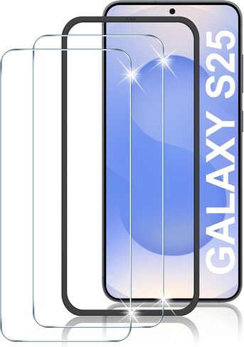 LYWHL 3 Pack for Samsung Galaxy S24 Ultra Tempered Glass Screen Protector with Easy Installation Frame, Sensitive Touch & Fingerprint Unlock, Military Grade Shatterproof Durable Bubble Free in Kuwait