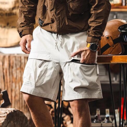 Men’s Oversized Pocket Cargo Shorts - Heavy-Duty Workwear Style, Lightweight Quick-Dry Casual & Daily Wear in Saudi Arabia