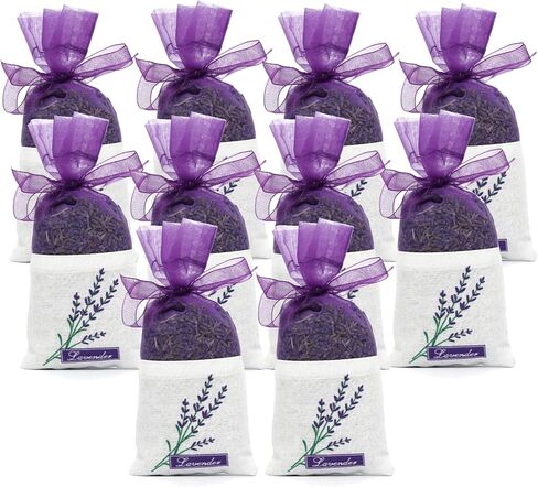 Lavender Sachets Bag for Drawers and Closets，Perfect for Cars, Gym Bags or Anyplace That Needs to Smell Better，Long-Lasting Fresh Scents，Pack of 10 in Saudi Arabia