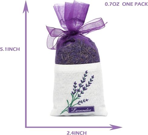 Lavender Sachets Bag for Drawers and Closets，Perfect for Cars, Gym Bags or Anyplace That Needs to Smell Better，Long-Lasting Fresh Scents，Pack of 10 in Saudi Arabia