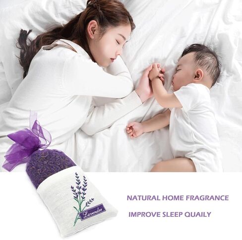 Lavender Sachets Bag for Drawers and Closets，Perfect for Cars, Gym Bags or Anyplace That Needs to Smell Better，Long-Lasting Fresh Scents，Pack of 10 in Saudi Arabia