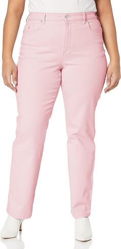 Gloria Vanderbilt Women's Amanda Classic High Rise Tapered Jean, Rosy Pink, 8 Petite in Saudi Arabia