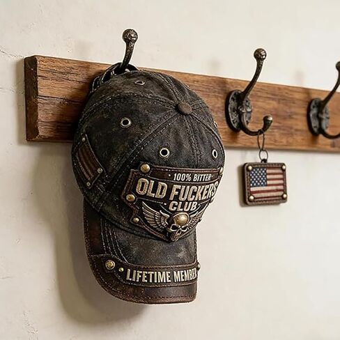 Old Fuckers Club-Vintage Baseball Cap, 100% Bitter Lifetime Member Hat, Retro Adjustable Handmade Distressed Cap in Saudi Arabia