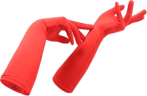 قفازات Islis Spandex مطاطية متوسطة الطول للحفلات التنكرية والهالوين وإكسسوارات الأزياء التنكرية in Kuwait
